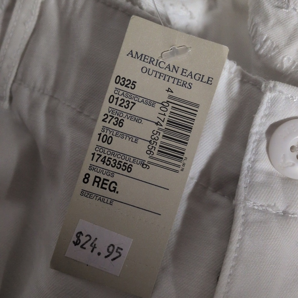American Eagle Outfitters Women's Boyfit Crop Capri Pants, Size 8 NWT, Y2K - Picture 5 of 5